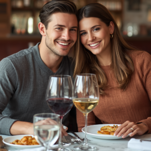 Couple planning a date night in Ann Arbor research the best neighborhoods restaurants and shopping