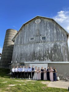 Wedding day at a beautiful barn wedding venue near Ann Arbor