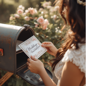 Wedding guest receives a wedding invitation and begins planning a destination wedding weekend in Irish Hills near Ann Arbor Michigan