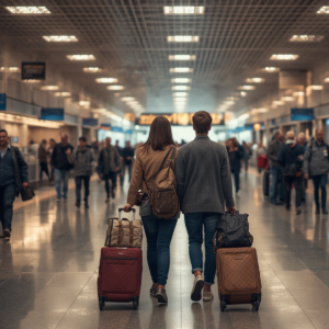 Wedding guests traveling to an Ann Arbor wedding venue and using the travel guide on their Wedding Guest RSVP System